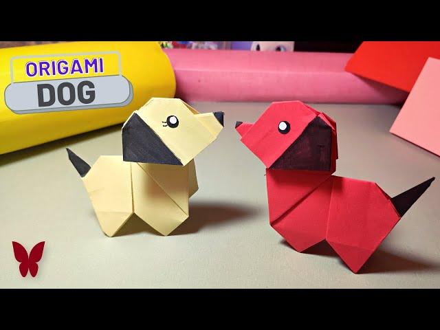 How to make ORIGAMI DOG | Origami Animals | PAPER CRAFTS