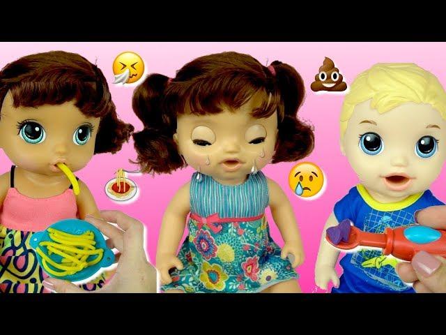 Baby Alive Doll That Really Cries and Eats Spaghetti! - Playing with Baby Dolls