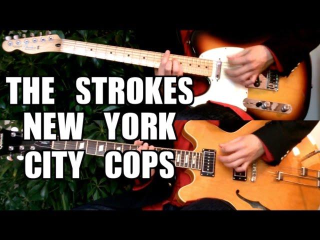 [Live version] New York City Cops - The Strokes ( Guitar Tab Tutorial & Cover )