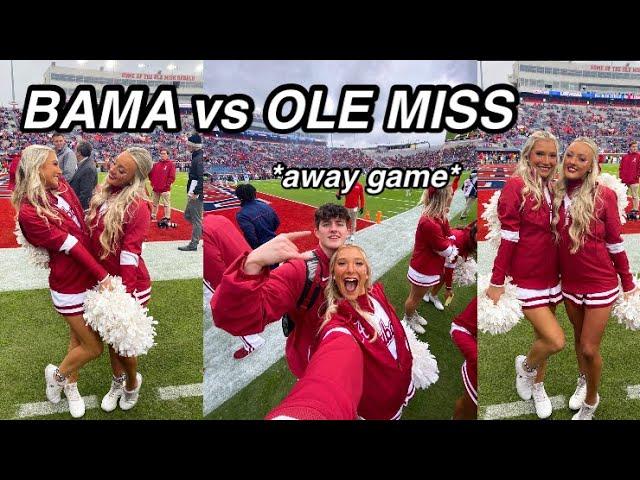 BAMA vs Ole Miss| COLLEGE CHEER GAMEDAY VLOG