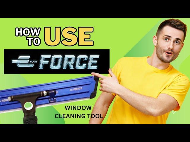 How to use E-FORCE.  A two tool system for cleaning Low E Glass.