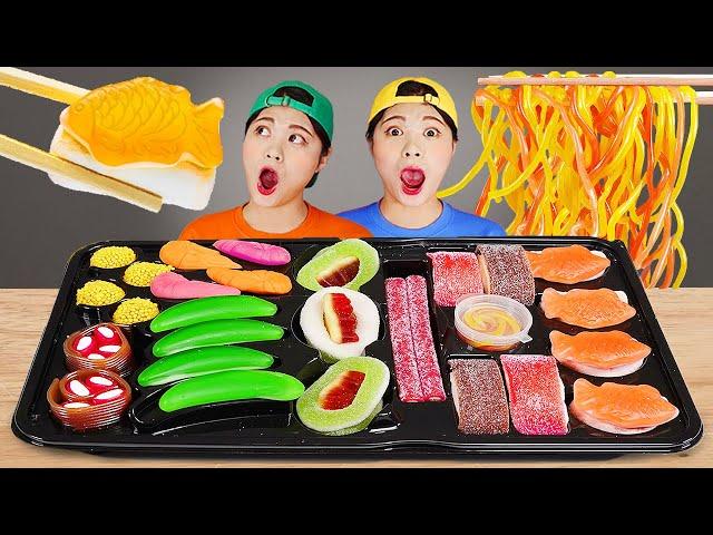 Mukbang Sushi Kẹo dẻo Mì thạch DONA Việt Nam