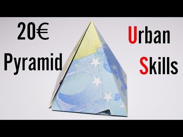 Euro Origami: Pyramid | 20 Euro | Easy tutorials and how to's for everyone #Urbanskills