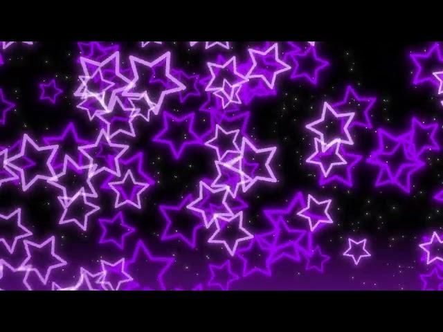 ⭐Motion graphics background with soaring lightpurple neon stars⭐