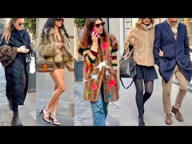 MILAN DECEMBER 2024 STREET FASHION ️WINTER OUTFITS & WINDOW SHOPPING IN MILAN #vanityfair