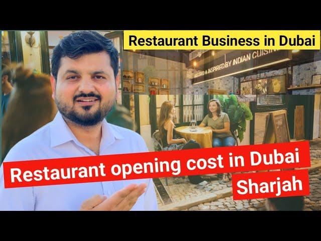 restaurant opening cost in dubai & sharjah