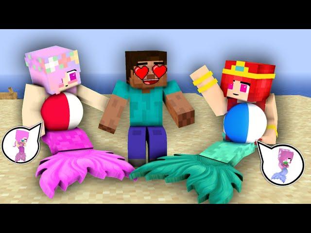 ALL MERMAID & HEROBRINE SECRET BABY SEASON - Monster School Minecraft Animation