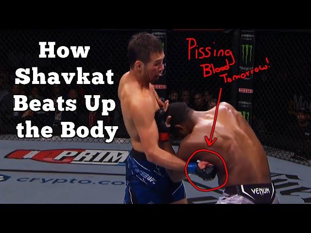 How Shavkat Rakhmonov Beats Up the Body - Slacky's Film Room