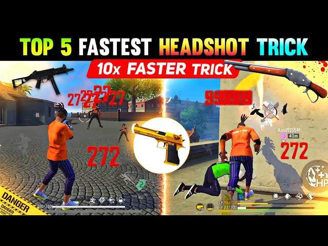 Superfast Headshot Trick For Ump Shotgun & Desert Eagle  ! One Tap Headshot Trick - Free Fire