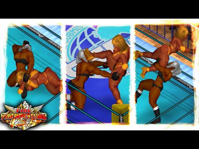  Aisha vs Vanessa Lewis  Rumble Roses vs Virtua Fighter  Fire Pro Wrestling World