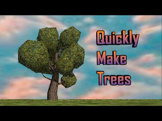 Blender 2.9: How to Quickly Make Low Poly Trees.