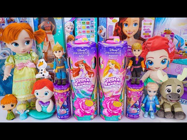 Disney Frozen Toys Collection Unboxing | Disney Princess Spin & Reveal Rapunzel Doll | Mattel