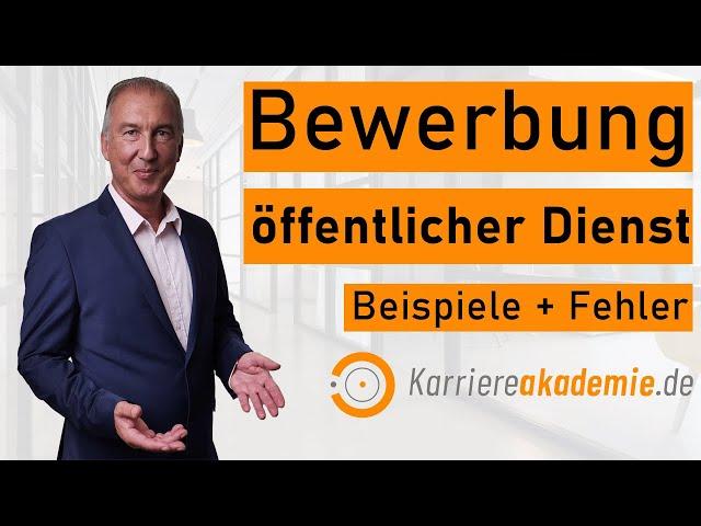 Bewerbung öffentlicher Dienst ️ Anschreiben + Lebenslauf passgenau formulieren