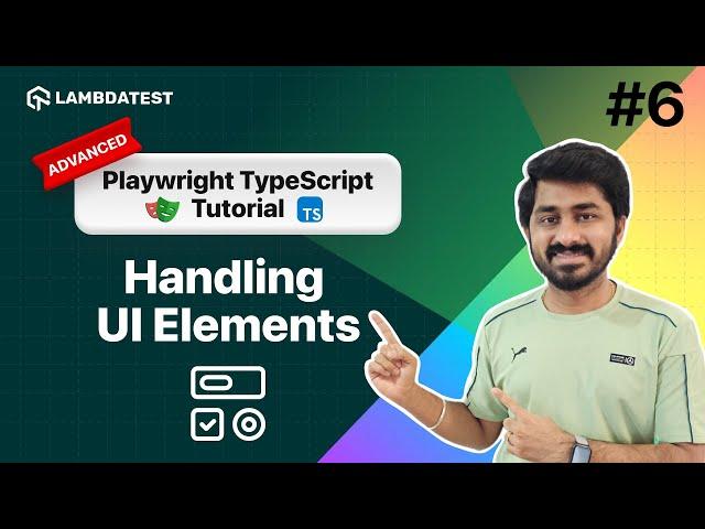 Handling UI Elements: TextBox, Button, & Checkbox | Advanced Playwright TypeScript Tutorial |Part VI