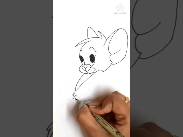 How to draw Jerry || Tom and Jerry || Craftomania by shivi #shorts #youtubeshorts