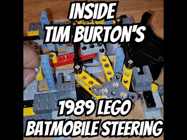 Tim Burton's Lego Batmobile steering function #shorts #batman #batmobile #timburton