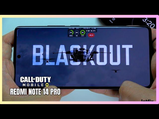 Xiaomi Redmi Note 14 Pro Call of Duty Mobile Gaming test CODM | Helio G100-Ultra, 120Hz Display