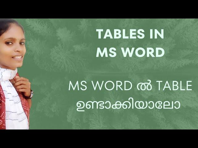 Part-3 How to create tables in MS Word