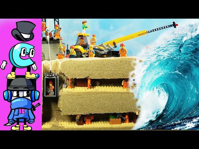 This LEGO Mine Gets Destroyed by a Tsunami!