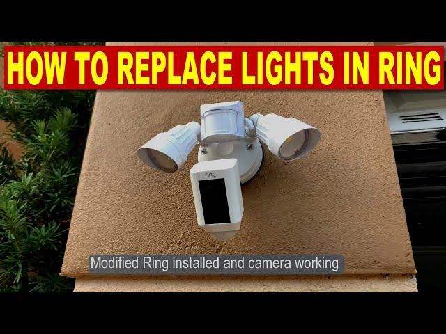 How to Fix Ring Floodlight Cam By Replacing LED Lights. Quick Repair of Ring Flood light camera.