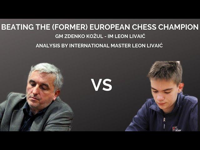 How to beat the European Chess Champion || Zdenko Kožul - Leon Livaić, Croatian Cup Final 2019