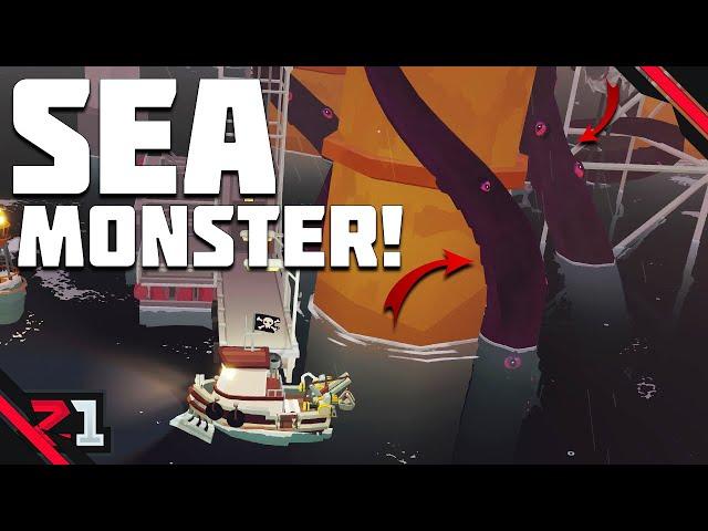 A Sea MONSTER ATTACKS The Iron Rig ! DREDGE Iron Rig DLC [E2]