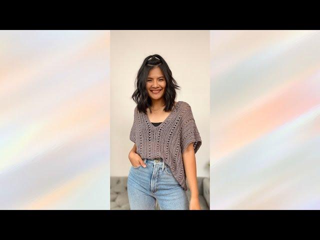 Simple to make stylish to wear crochet top - Tutorial is on the channel