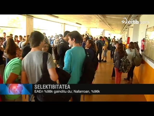 EAEn %98k gainditu du selektibitatea