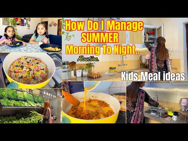 HOW I MANAGE MY SUMMER HÔME LIFE with kids | Breakfast,  Snacks & Lunch Ideas For Kids