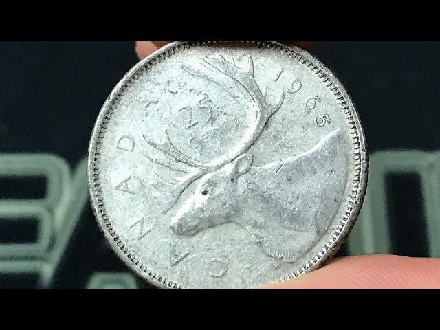 1965 Canada 25 Cents Coin • Values, Information, Mintage, History, and More