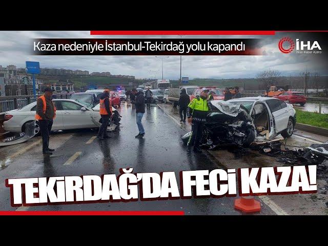 Tekirdağ'da Trafik Kazası, İki Otomobil Çapıştı; 1 Ölü, 2 Yaralı