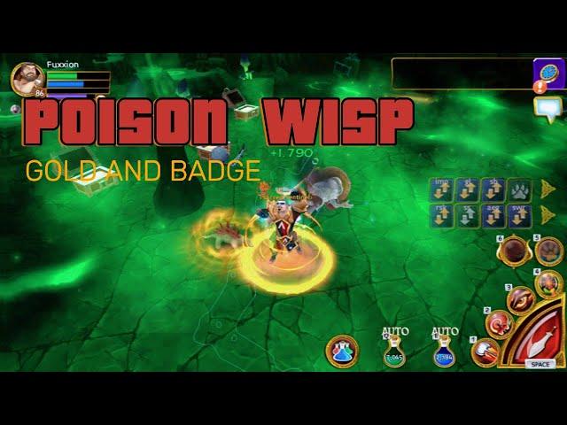 Arcane Legends - poison caverns - poison wisp