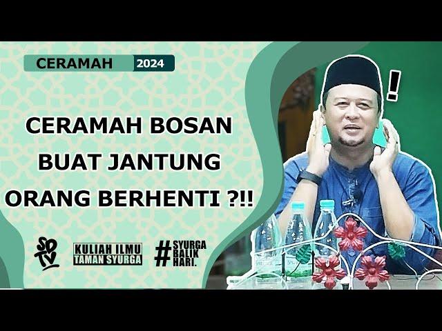 SYAMSUL DEBAT | CERAMAH BOSAN BUAT JANTUNG ORANG BERHENTI ?!!