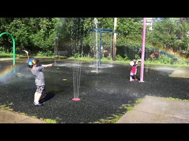 More spray park fun