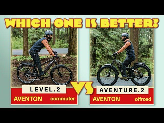 WHICH ONE IS BETTER? Aventon Level.2 vs Aventure.2 #aventon #ebike #electricbike