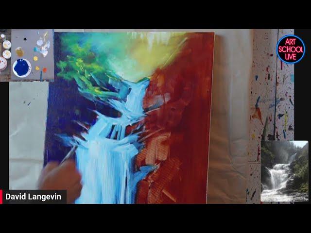 Waterfalls using veils and glazes with David Langevin