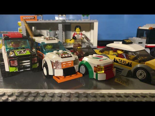 Burnout Bricks and Crashes // Lego Stop Motion