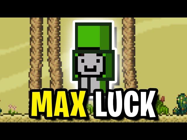 Terraria but I have MAX LUCK...