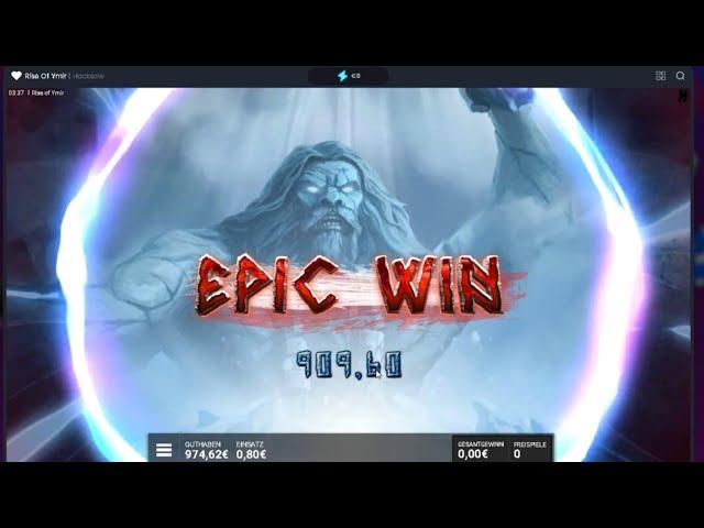 RISE OF YMIR NEUE HACKSAW SLOT BIG WIN ?