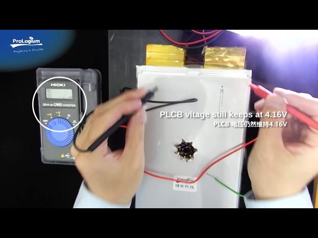 Shooting ProLogium Solid-State Battery  輝能固態電池槍擊測試 PLCB