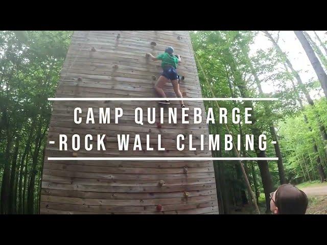 Camp Quinebarge New Hampshire  Summer Camp Rock Climbing