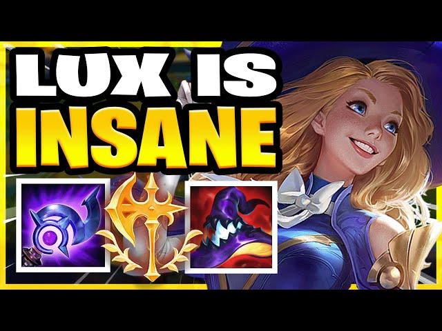 Lux Support is POWERFUL in Wild Rift! Lux Build & Gameplay!