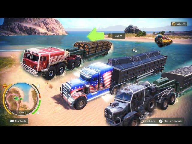 All Trucks Loading All Type Of Goods | Off The Road Unleashed Nintendo Switch Gameplay HD