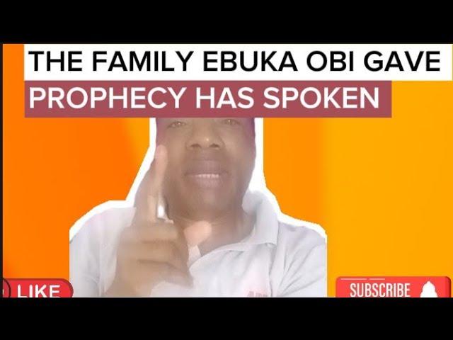 The #family #Ebuka Obi gave prophecy has spoken about #zpmom