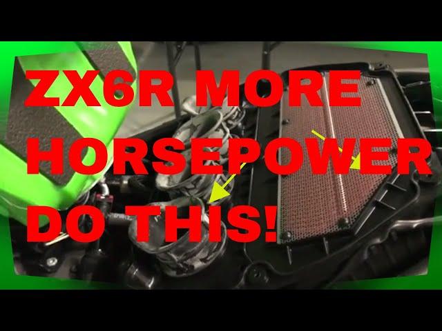 ZX6R 3 BEST MODS TO ADD MORE HORSEPOWER!