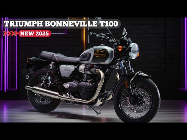 2025 TRIUMPH BONNEVILLE T100 ICON EDITION | Perfection For The Iconic Bonneville Family.