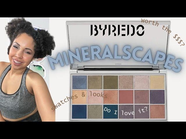 New Byredo Mineralscapes Eyeshadow Palette! Swatches and 3 Looks!