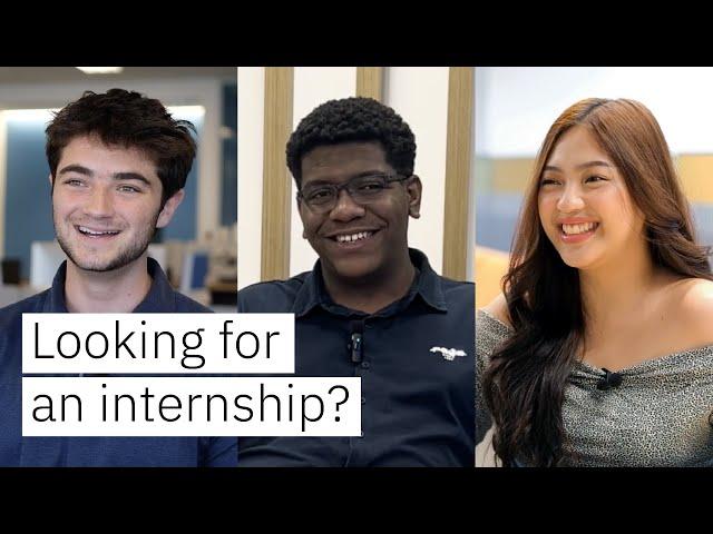 Crush your internship with this career advice from three IBM interns