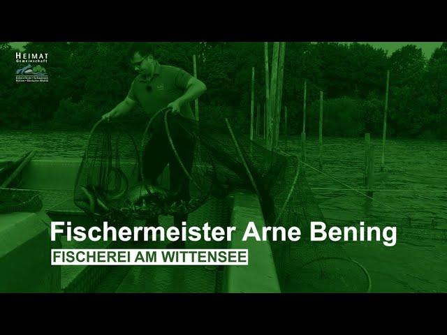 Fischer Bening auf dem Wittensee