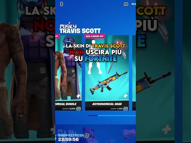 TRAVIS SCOTT NON USCIRÀ più su FORTNITE ‼️-Fortnite ITA#shorts #fortnite #viral